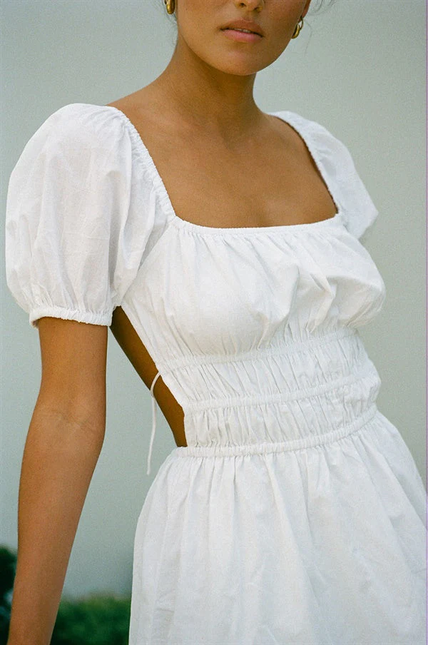 SAMPLE-Yasmin Dress - White - Image 3