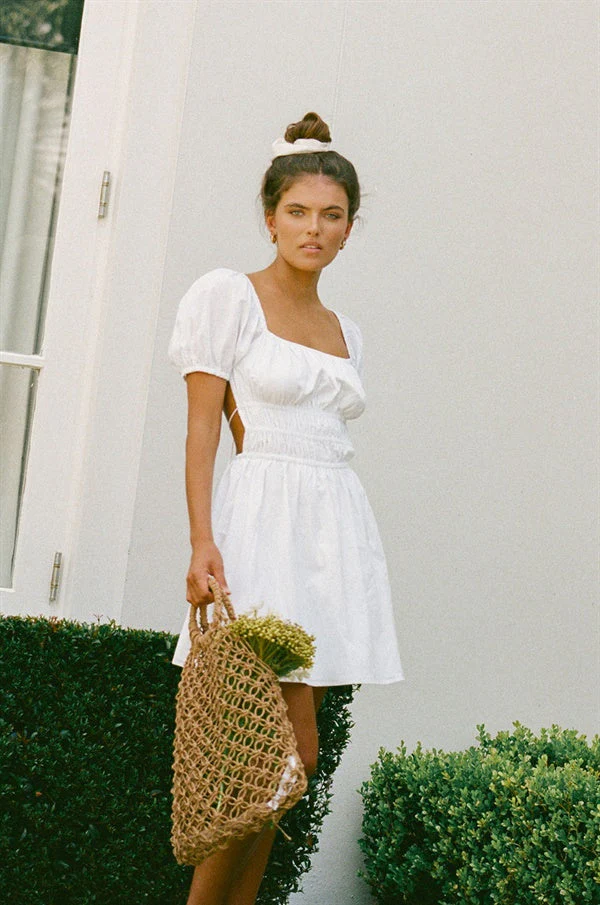 SAMPLE-Yasmin Dress - White - Image 5