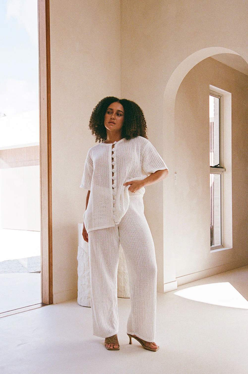 SAMPLE-Zayna Top - Cream - Image 3