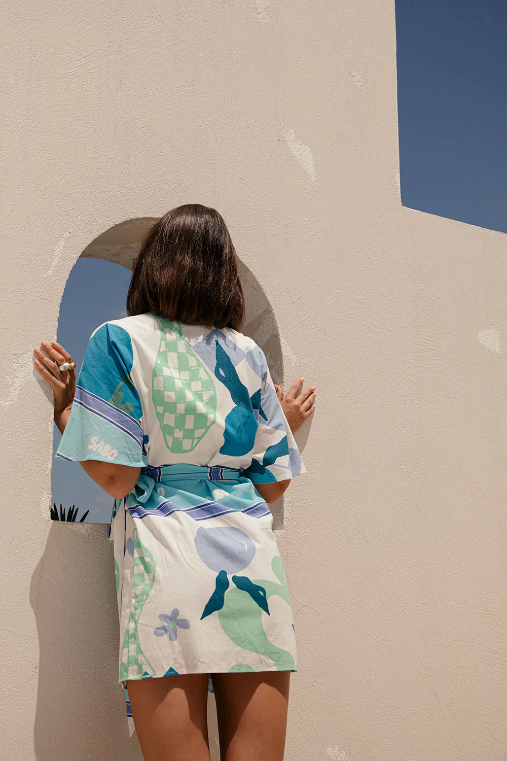 Scarlett Wrap Dress - Scarf Azure - Image 6