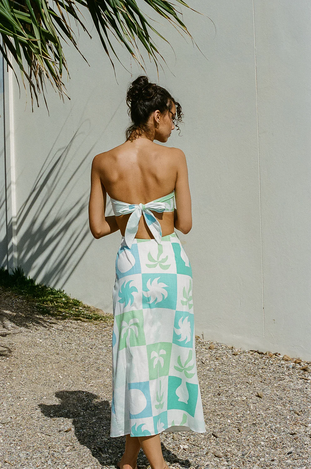 Talullah Midi Dress - Palm Tile Breeze - Image 3