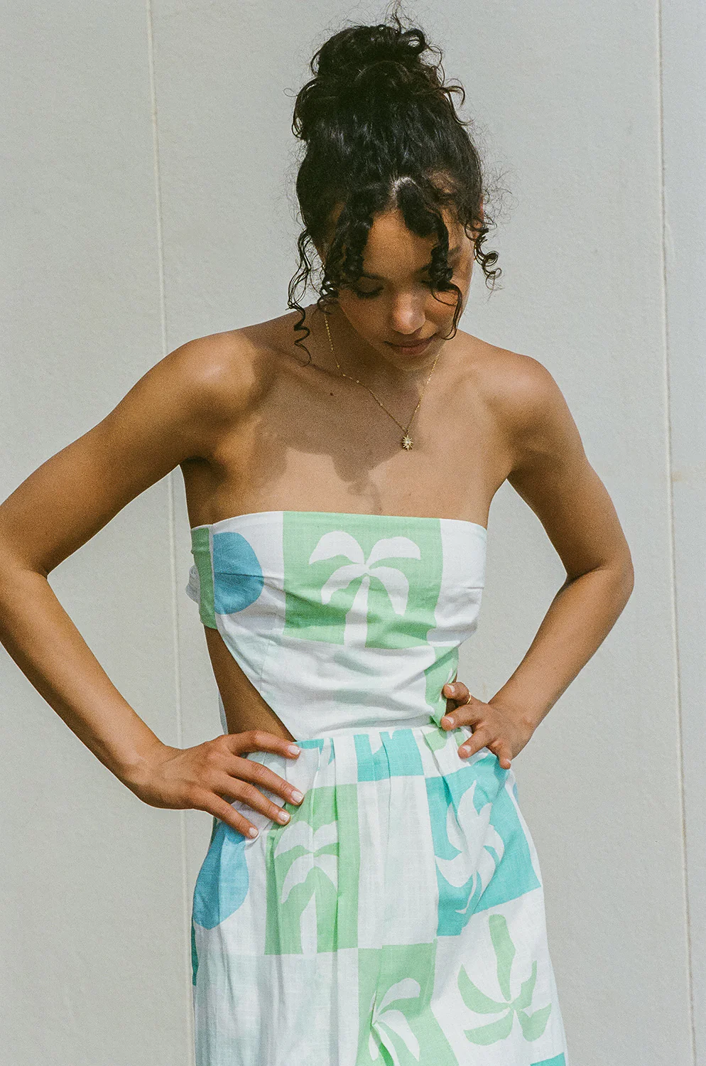 Talullah Midi Dress - Palm Tile Breeze - Image 5
