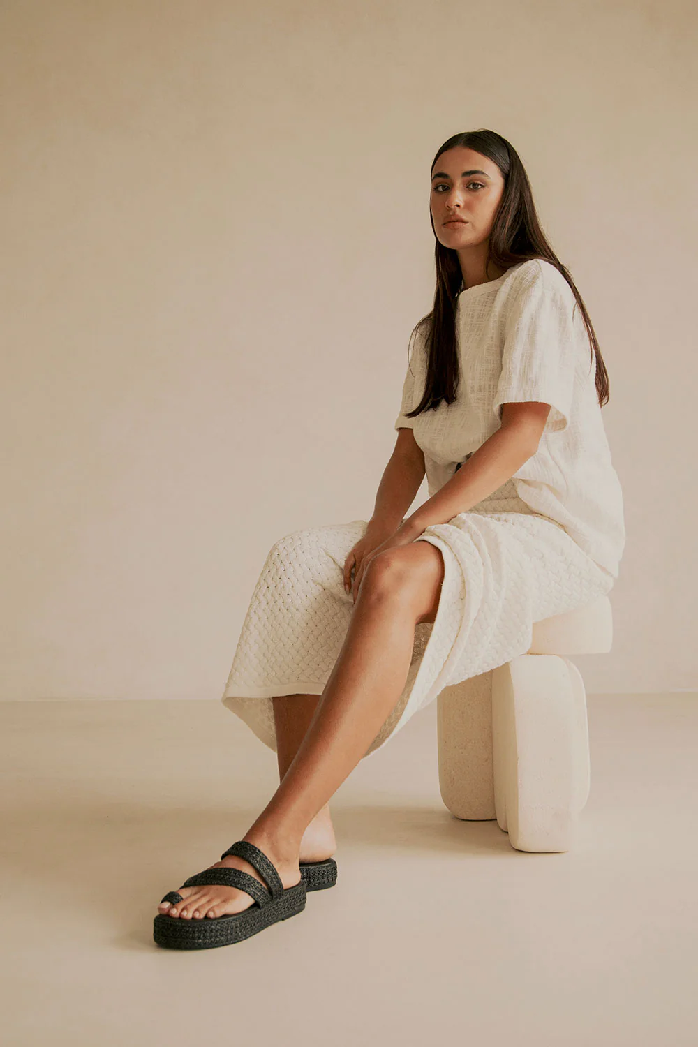 Tiera Platform Sandals - Black - Image 7