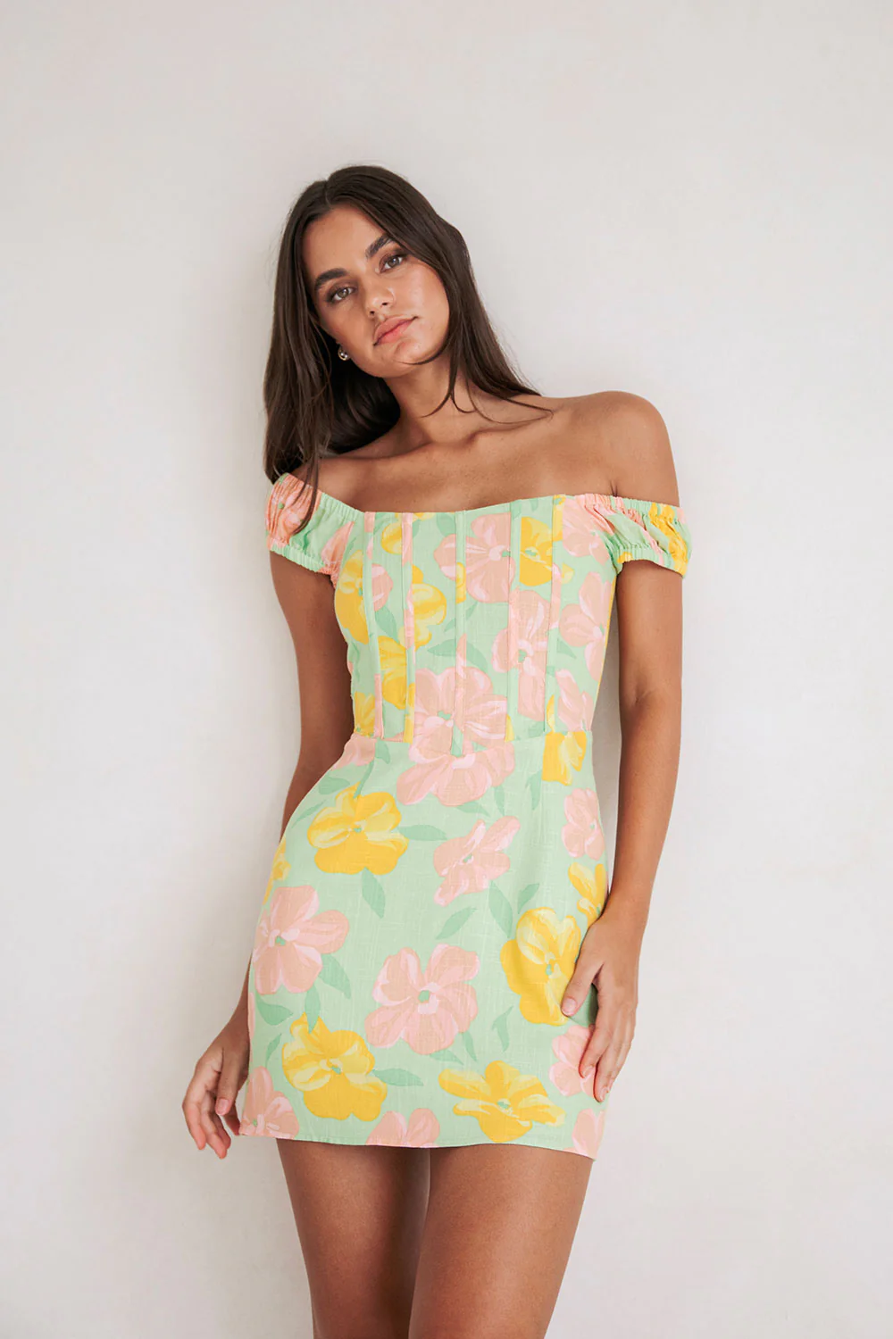 Tillie Dress - Rose Fill Green - Image 2